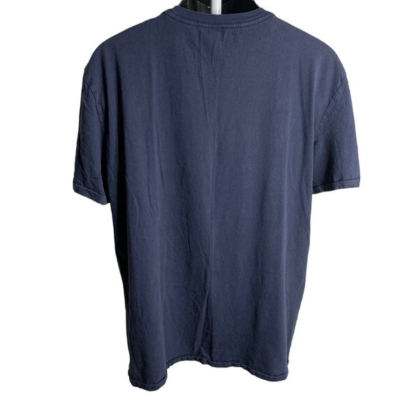 The Outsider 1010 Alternative Crewneck T Shirt XL Blue Short Sleeves Graphic - Picture 4 of 6